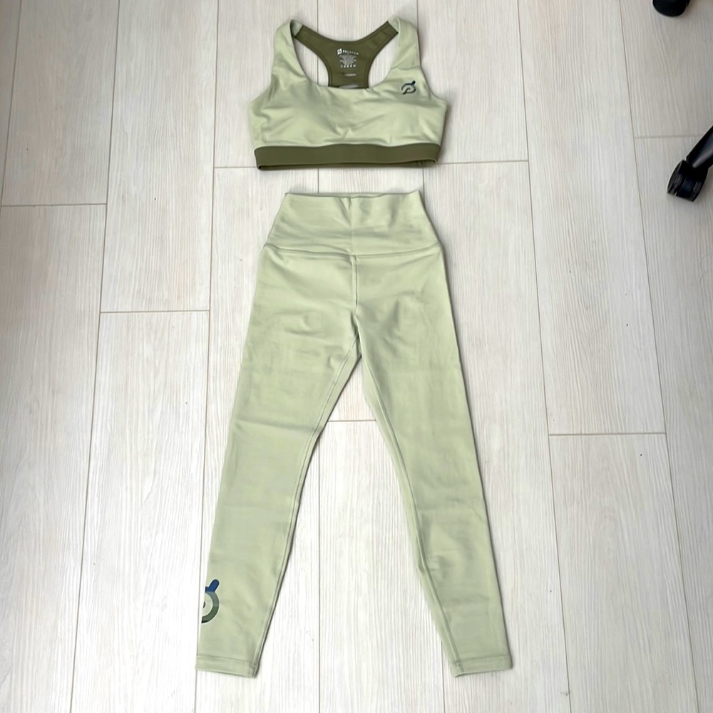 Peleton Light Green Workout Matching Set - image 1